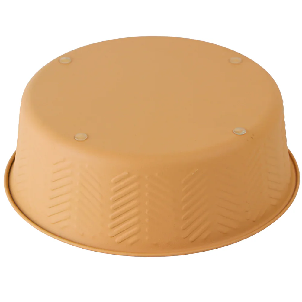 Pawpourri Premium Chevron Emboss Bowl for Dogs and Cats (Peach) - Image 2