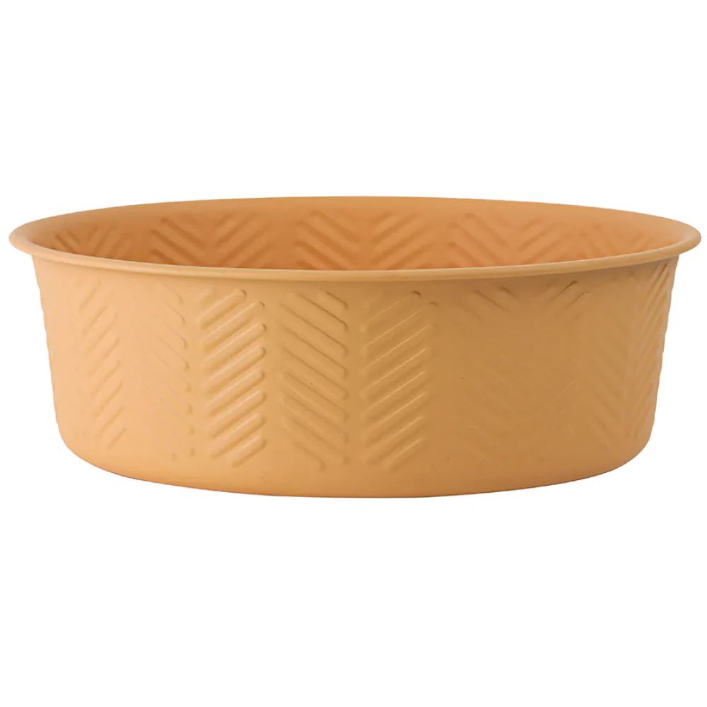 Pawpourri Premium Chevron Emboss Bowl for Dogs and Cats (Peach) - Image 3