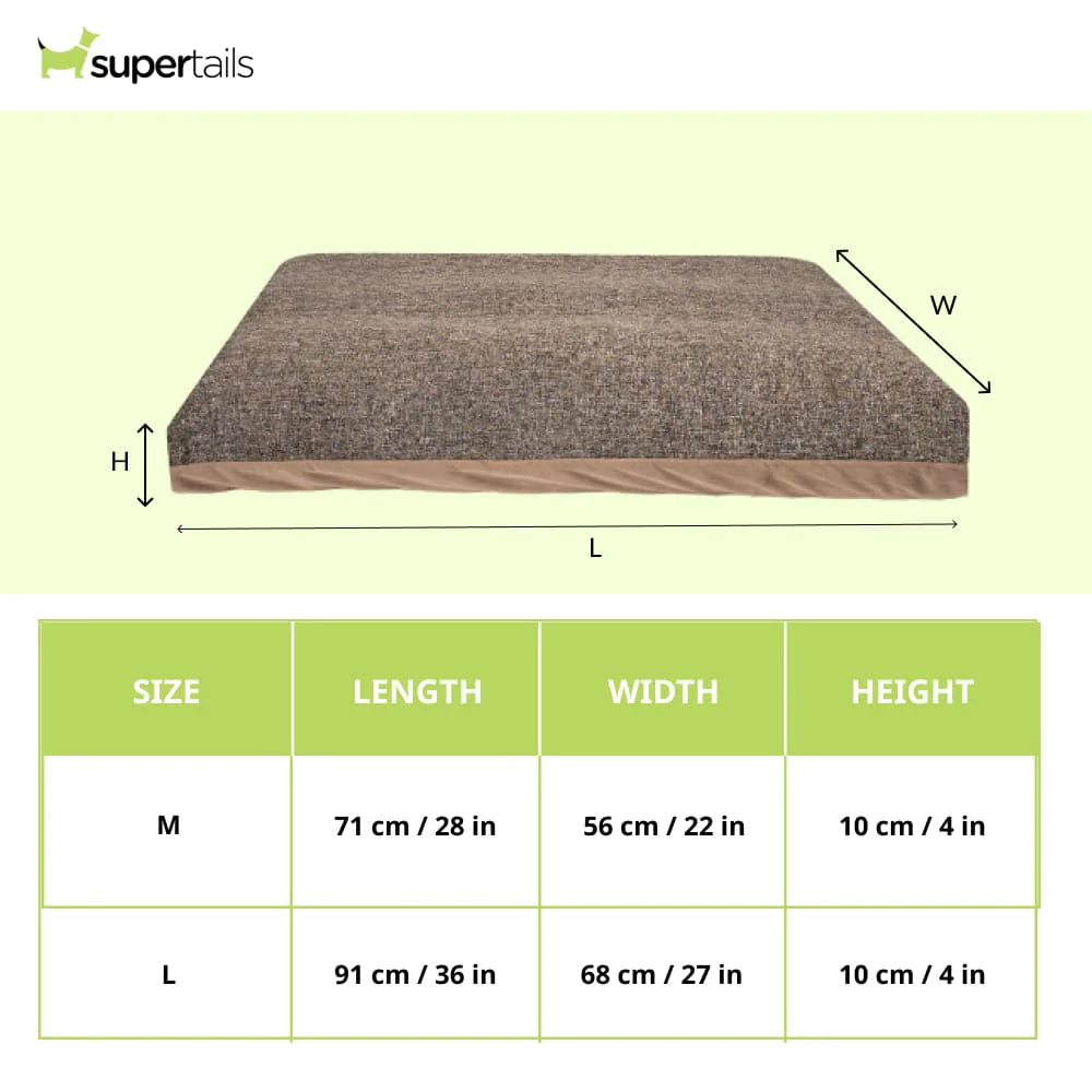Pawpourri Premium Market Knife Edge Bed for Dogs (Brown) - Image 2