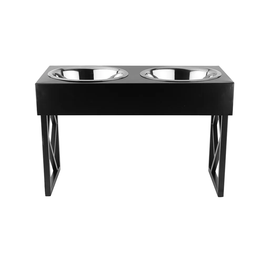 Pawpourri Premium Metal Elevated Adjustable Diner for Dogs (Black) - Image 5
