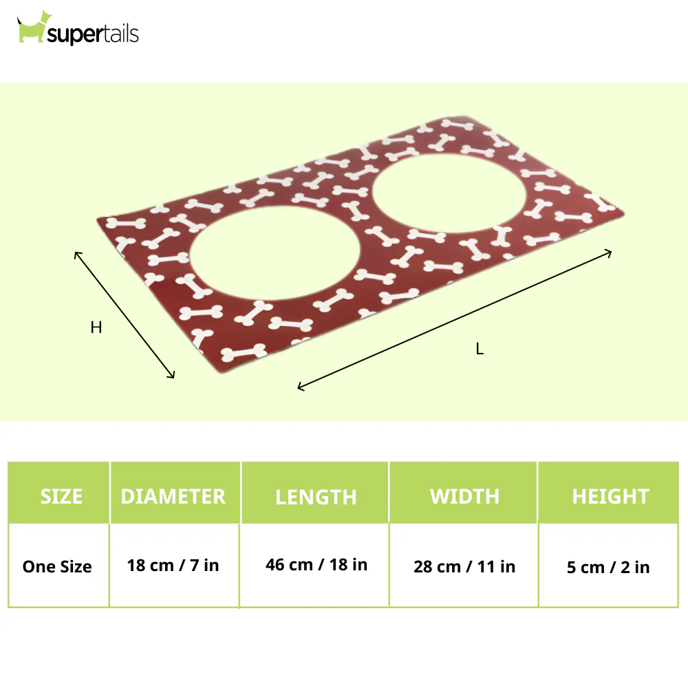 Pawpourri Stay On Mat for Dogs and Cats (Red) - Image 2