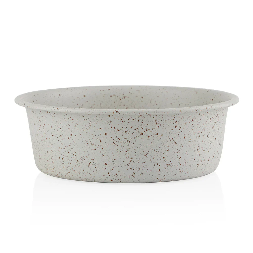Pawpourri Speckle Bowl for Dogs and Cats (Off White) - Image 2