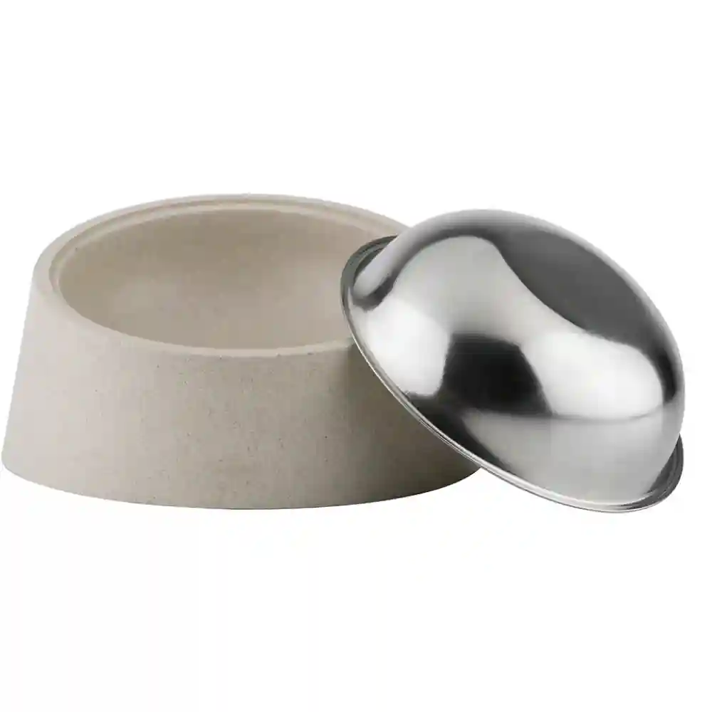 Pawpourri Sustainable Tilted Bowl for Dogs (Off White) - Image 2
