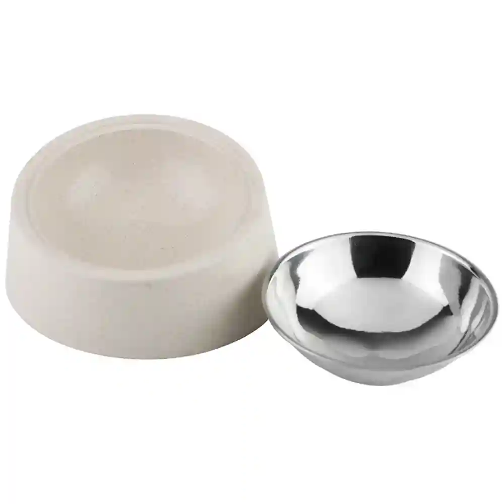 Pawpourri Sustainable Tilted Bowl for Dogs (Off White) - Image 3