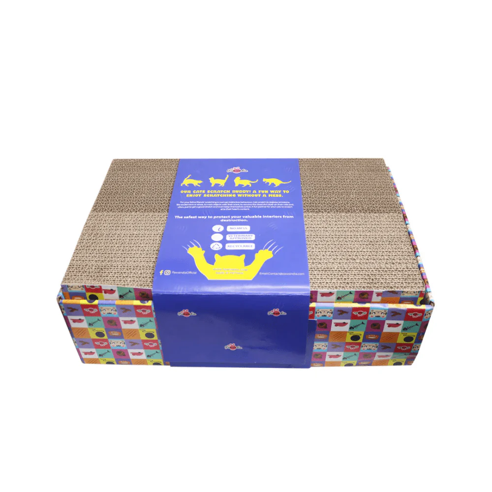 Pawsindia 5 in 1 Replacebale Box Scratcher for Cats (Brown) - Image 5