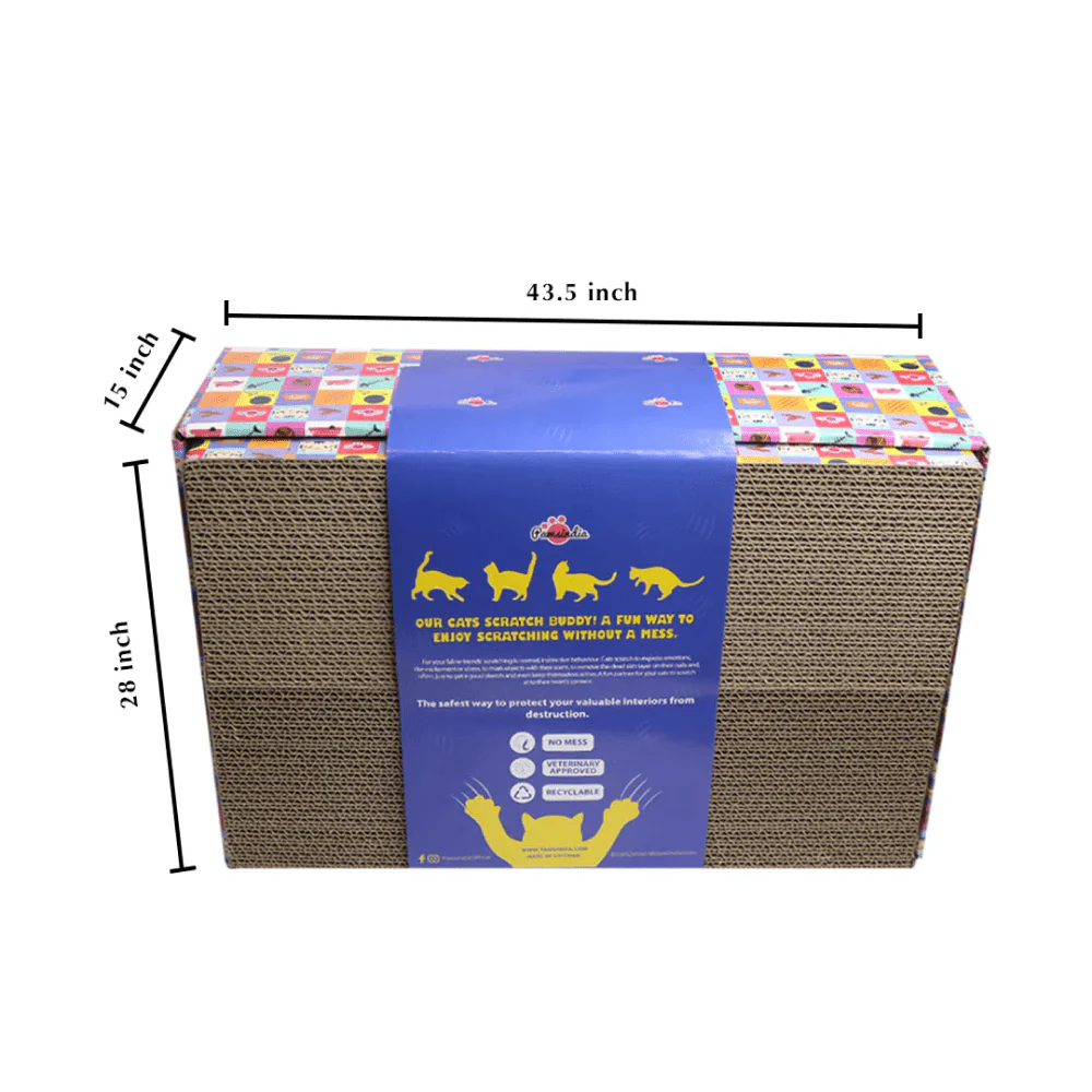 Pawsindia 5 in 1 Replacebale Box Scratcher for Cats (Brown) - Image 7