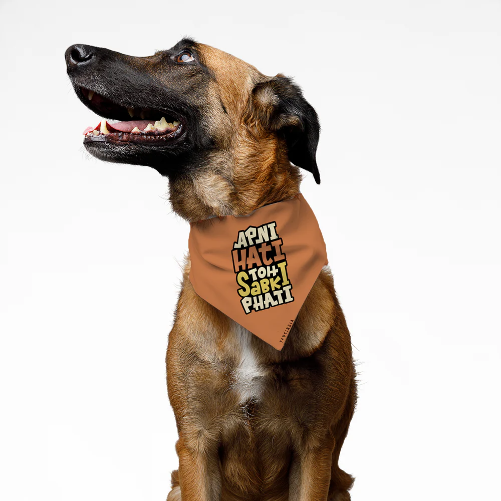 Pawsindia Apni Hati Toh Sabki Phati Pet Bandana for Dogs and Cats - Image 2