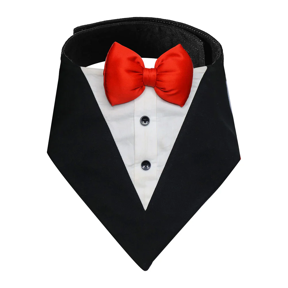 PawsIndia Black and White Tuxedo Suit for Dogs - Image 6