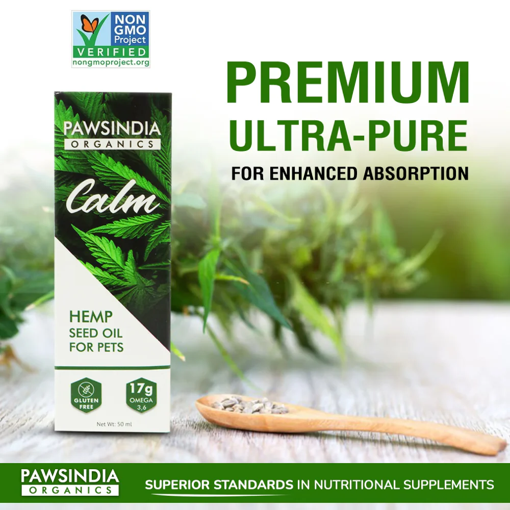 Pawsindia Calm Hemp Seed Oil for Dogs and Cats - Image 3