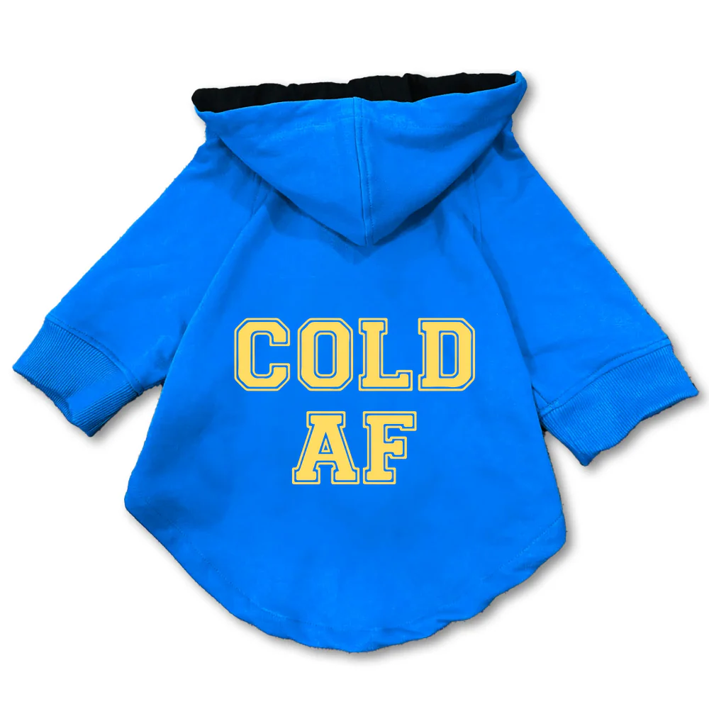 Pawsindia Cold AF Hoodie for Dogs (Blue) - Image 3