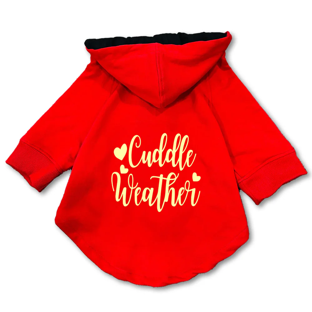Pawsindia Cuddle Weather Hoodie for Dogs (Red) - Image 3