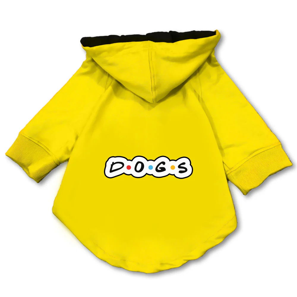 Pawsindia D.O.G.S Hoodie for Dogs (Yellow) - Image 3