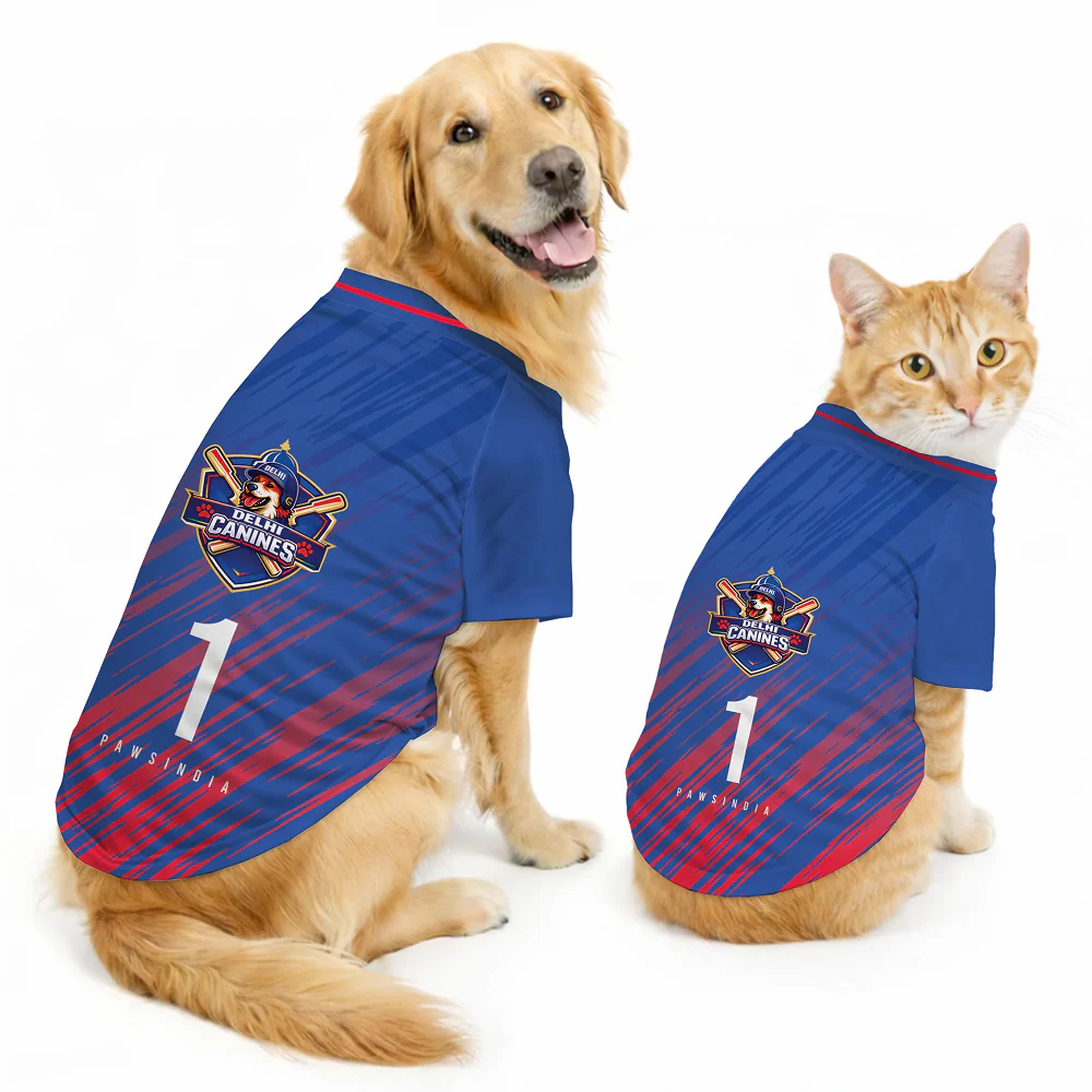 Pawsindia Delhi Canines T20 Pets Premier League Jersey for Cats | Indian Pet League - Image 3