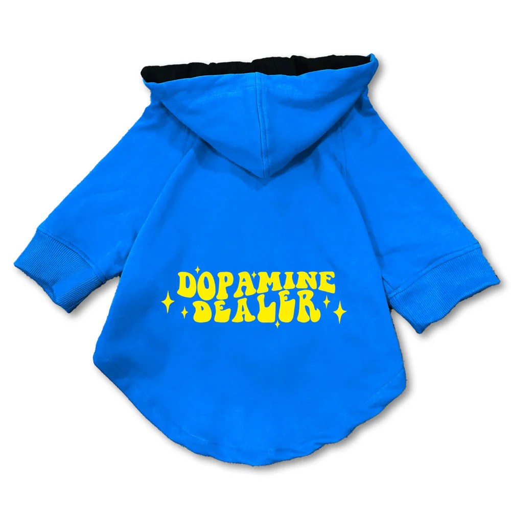 Pawsindia Dopamine Dealer Hoodie for Dogs (Blue) - Image 3
