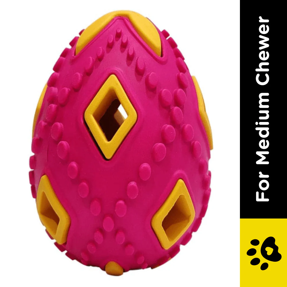 Pawsindia Egg Bell Toy for Dogs (Pink) - Image 2