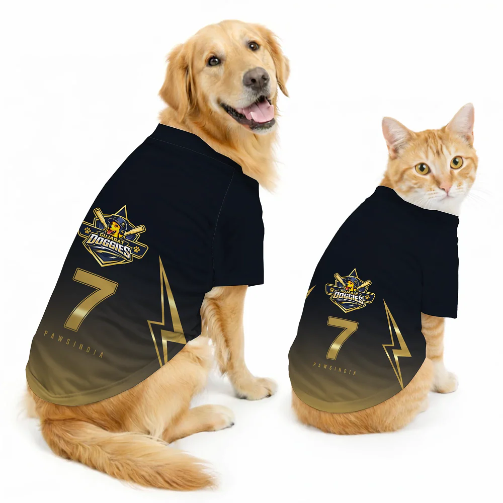 Pawsindia Gujarat Doggies T20 Pets Premier League Jersey for Cats | Indian Pet League - Image 3