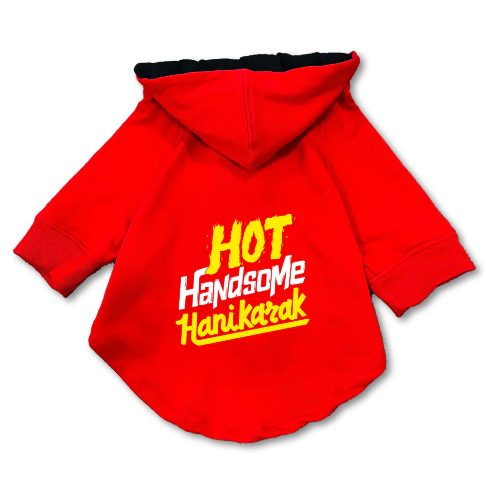 Pawsindia Hot Handsome Hanikarak Hoodie for Dogs (Red) - Image 3