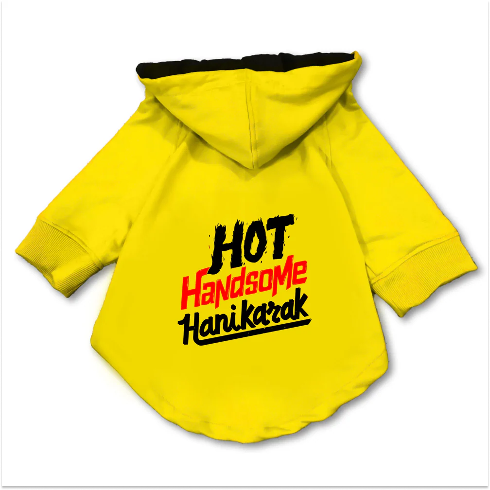 Pawsindia Hot Handsome Hanikarak Hoodie for Dogs (Yellow) - Image 3