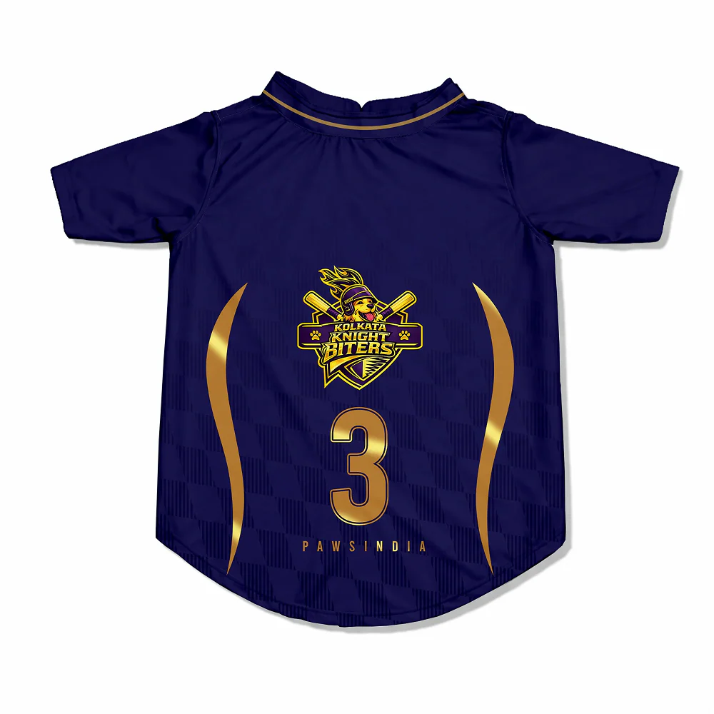 Pawsindia Kolkata Knight Biters T20 Pets Premier League Jersey for Cats | Indian Pet League