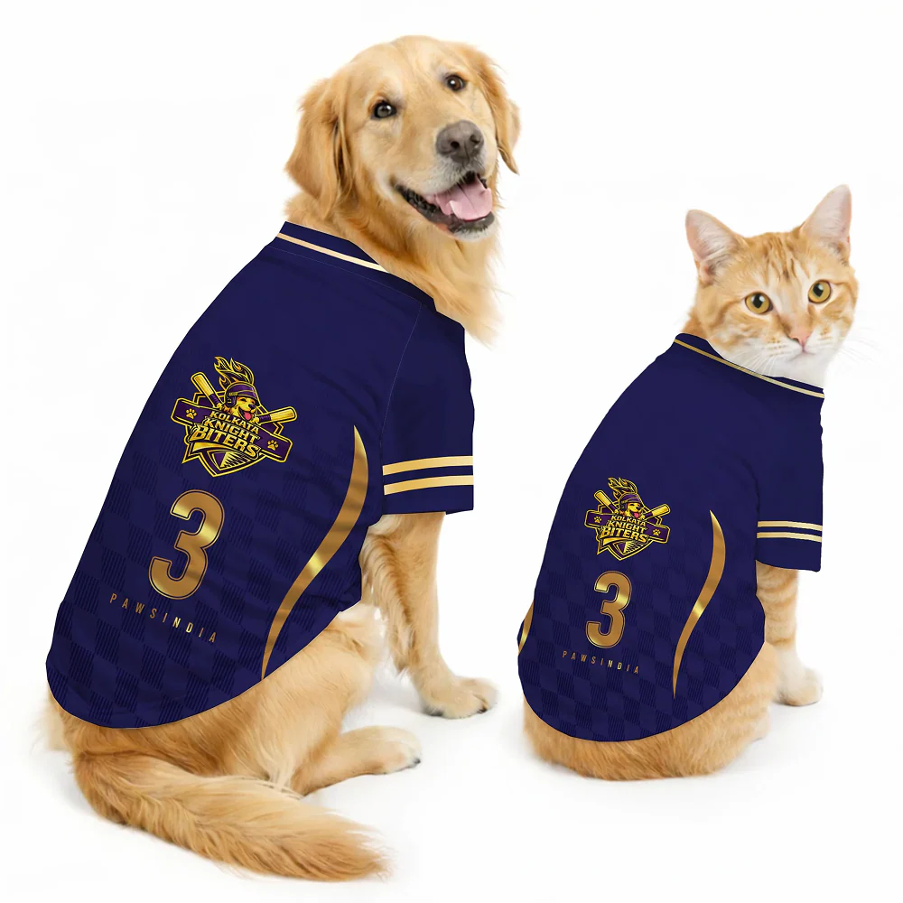 Pawsindia Kolkata Knight Biters T20 Pets Premier League Jersey for Dogs | Indian Pet League - Image 2