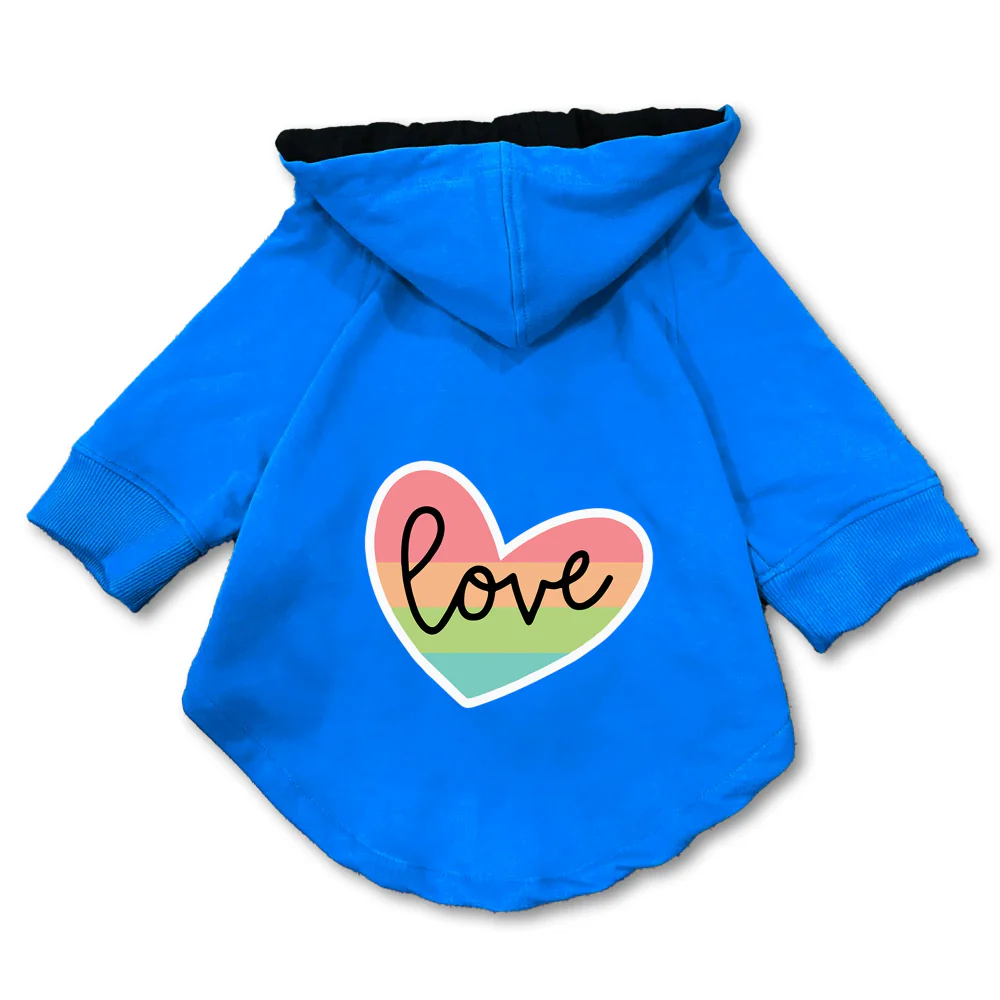 Pawsindia Love Hoodie for Dogs (Blue) - Image 3