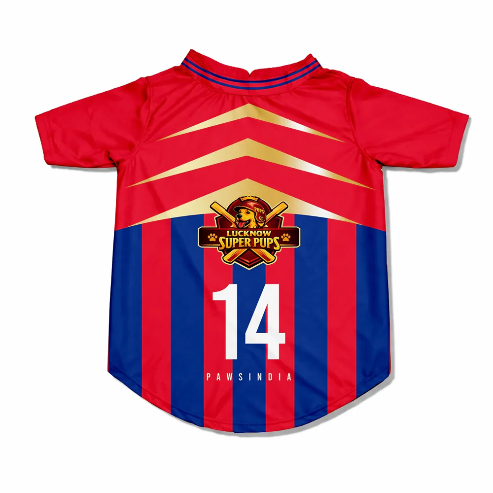 Pawsindia Lucknow Super Pups T20 Pets Premier League Jersey for Cats | Indian Pet League - Image 3