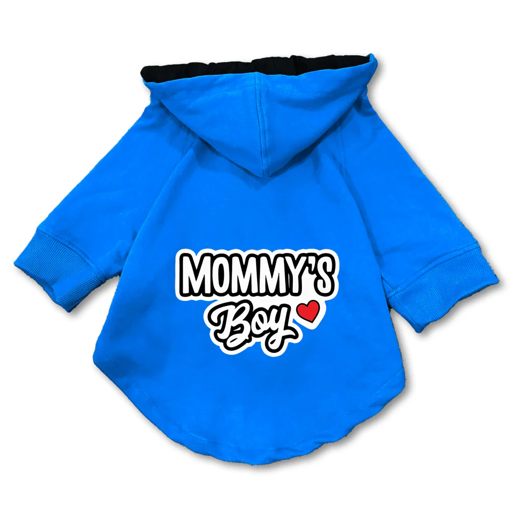 Pawsindia Mommy's Boy Hoodie for Dogs (Blue) - Image 3
