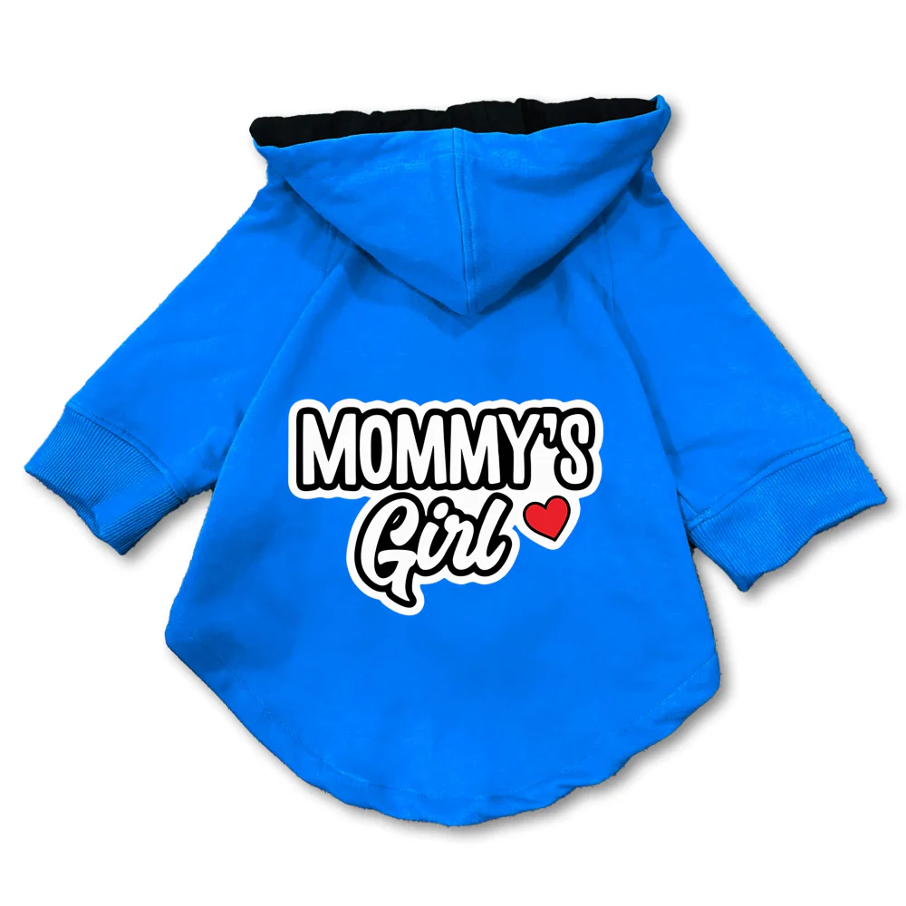 Pawsindia Mommy's Girl Hoodie for Dogs (Blue) - Image 3