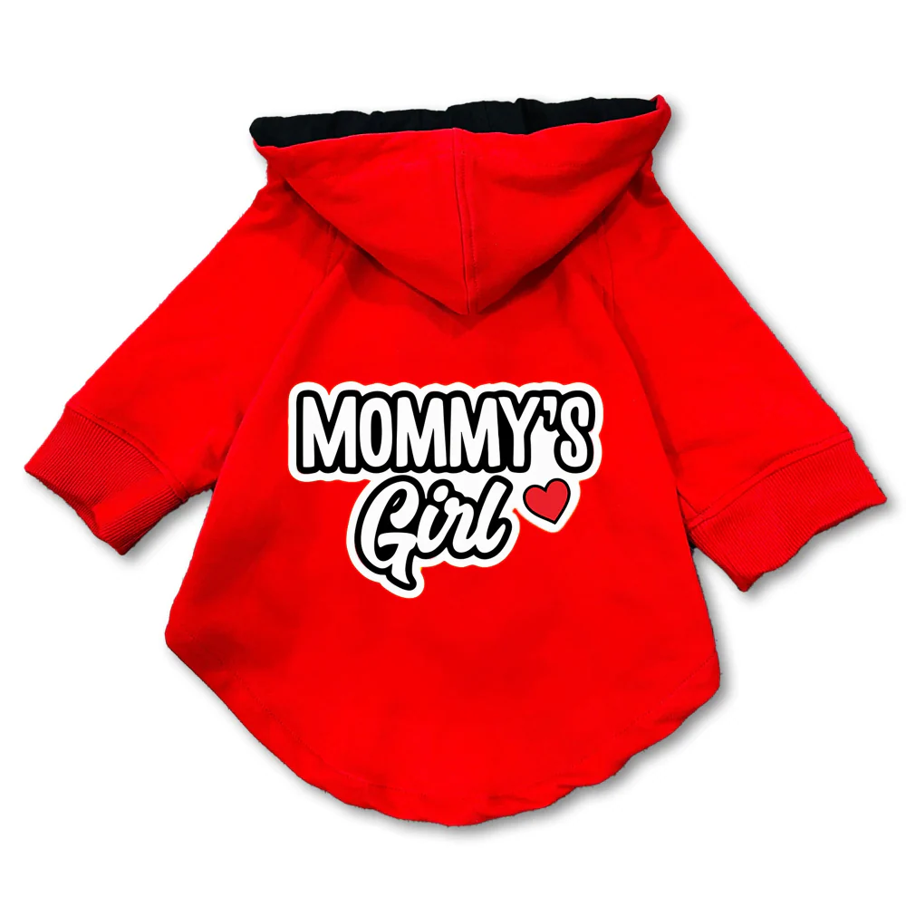 Pawsindia Mommy's Girl Hoodie for Dogs (Red) - Image 3