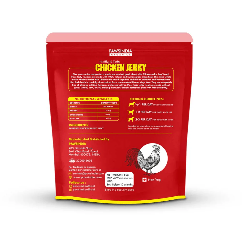 Pawsindia Organics Raw Bites Chicken Jerky Dog Treats - Image 3