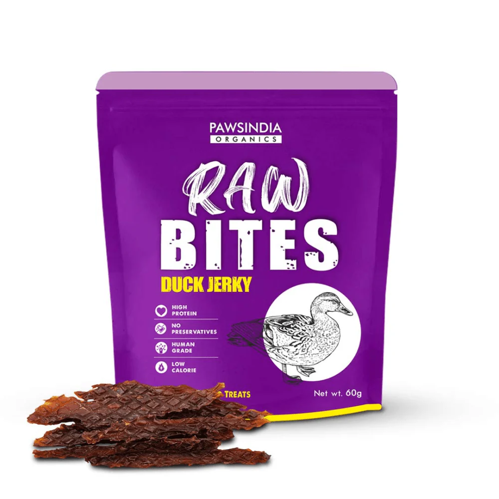 Pawsindia Organics Raw Bites Duck Jerky Dog Treats - Image 2
