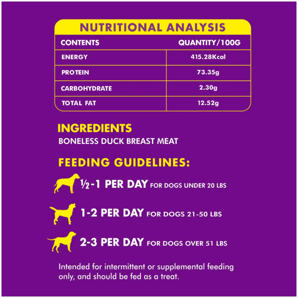 Pawsindia Organics Raw Bites Duck Jerky Dog Treats - Image 5