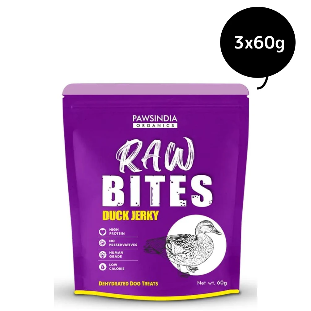 Pawsindia Organics Raw Bites Duck Jerky Dog Treats - Image 8