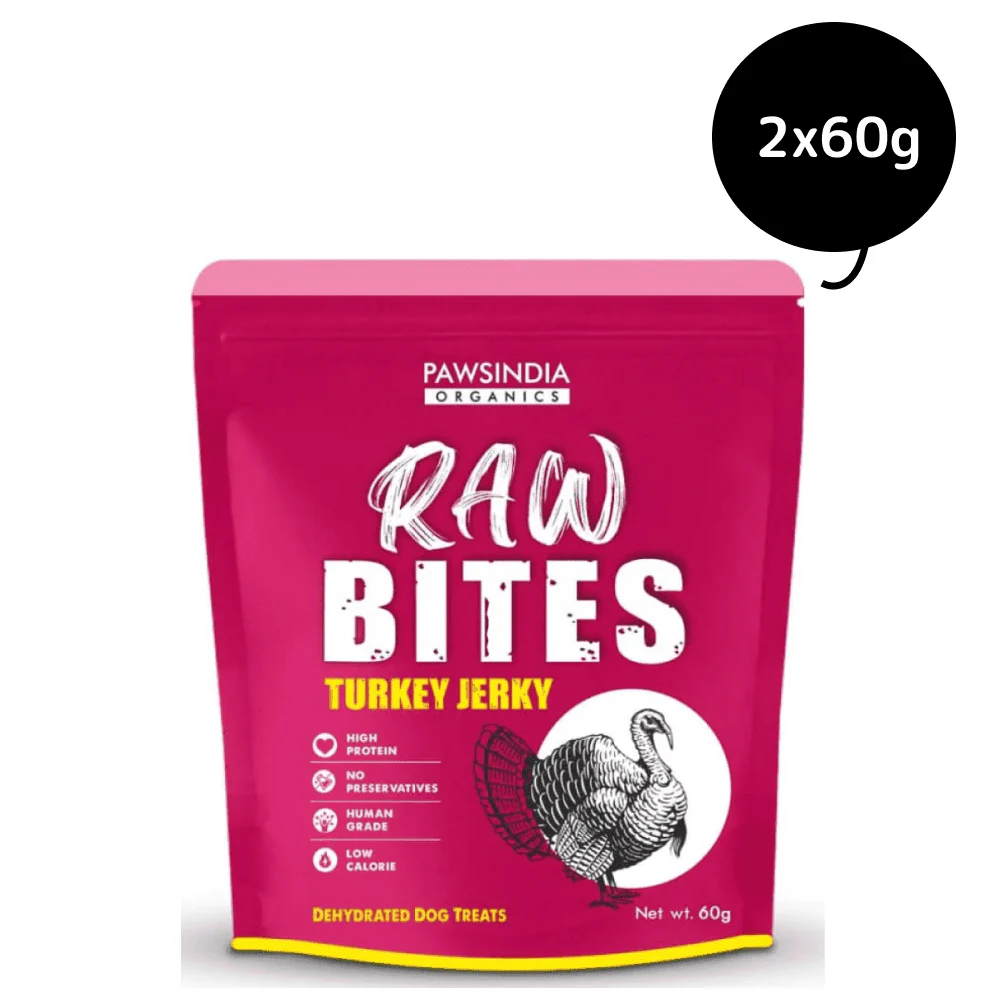 Pawsindia Organics Raw Bites Turkey Jerky Dog Treats - Image 7