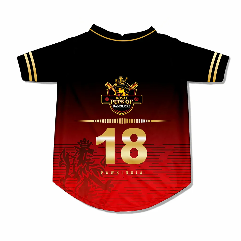 Pawsindia Royal Pups Of Bangalore T20 Pets Premier League Jersey for Cats | Indian Pet League - Image 3