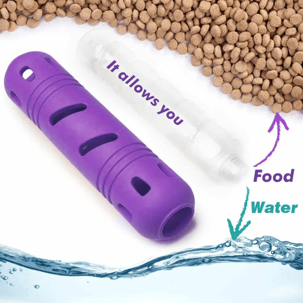 Pawsindia Rubber Bottle Chew Toy for Dogs (Purple) - Image 4