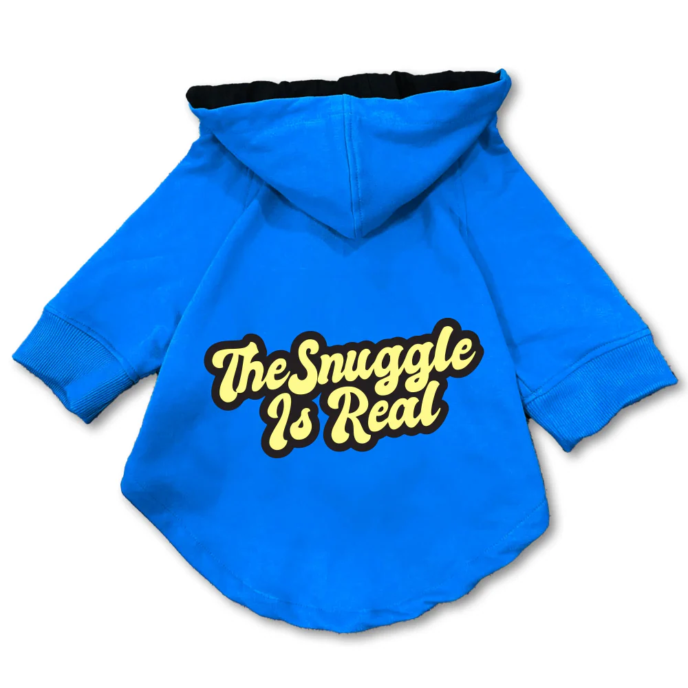 Pawsindia Snuggle is Real Hoodie for Dogs (Blue) - Image 3