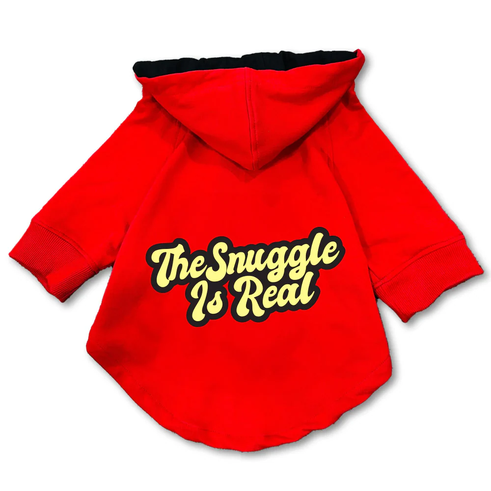 Pawsindia Snuggle is Real Hoodie for Dogs (Red) - Image 3