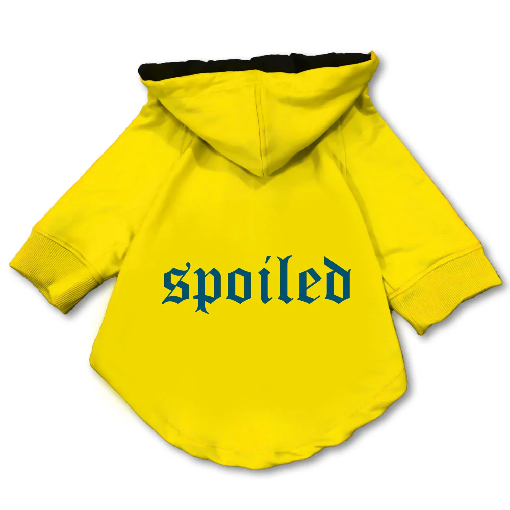 Pawsindia Spoiled Hoodie for Dogs (Yellow) - Image 3