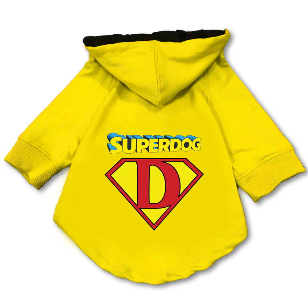 Pawsindia SuperDog Hoodie for Dogs (Yellow) - Image 3