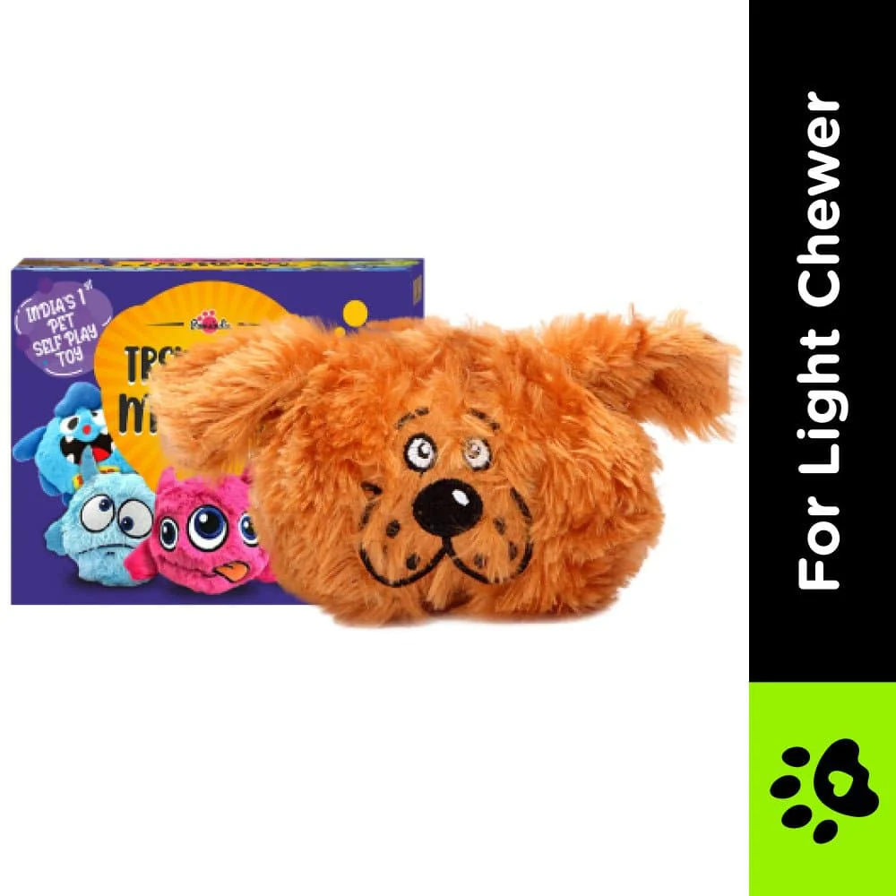 Pawsindia Trembling Monster Toy for Dogs (Brown) - Image 2