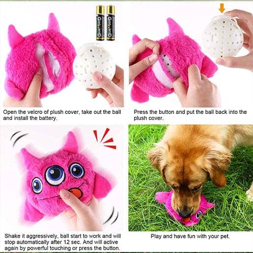 Pawsindia Trembling Monster Toy for Dogs (Navy Blue) - Image 6