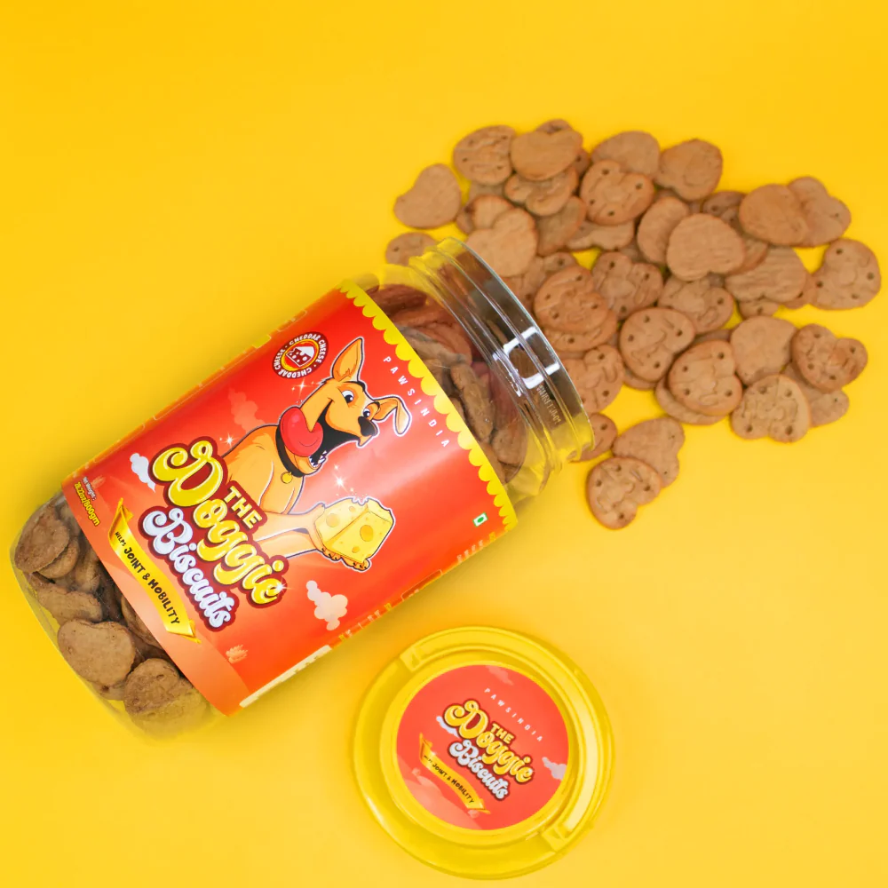 Pawsindia The Doggie Chedder Cheese Helps Joint & Mobility Dog Biscuits - Image 2