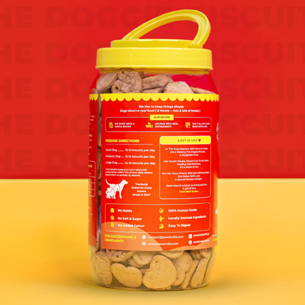 Pawsindia The Doggie Chedder Cheese Helps Joint & Mobility Dog Biscuits - Image 3