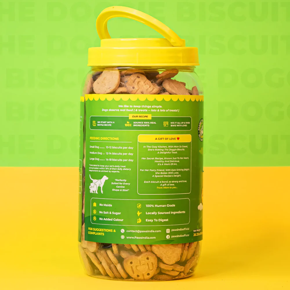Pawsindia The Doggie Peanut Butter Helps Immunity Dog Biscuits - Image 3