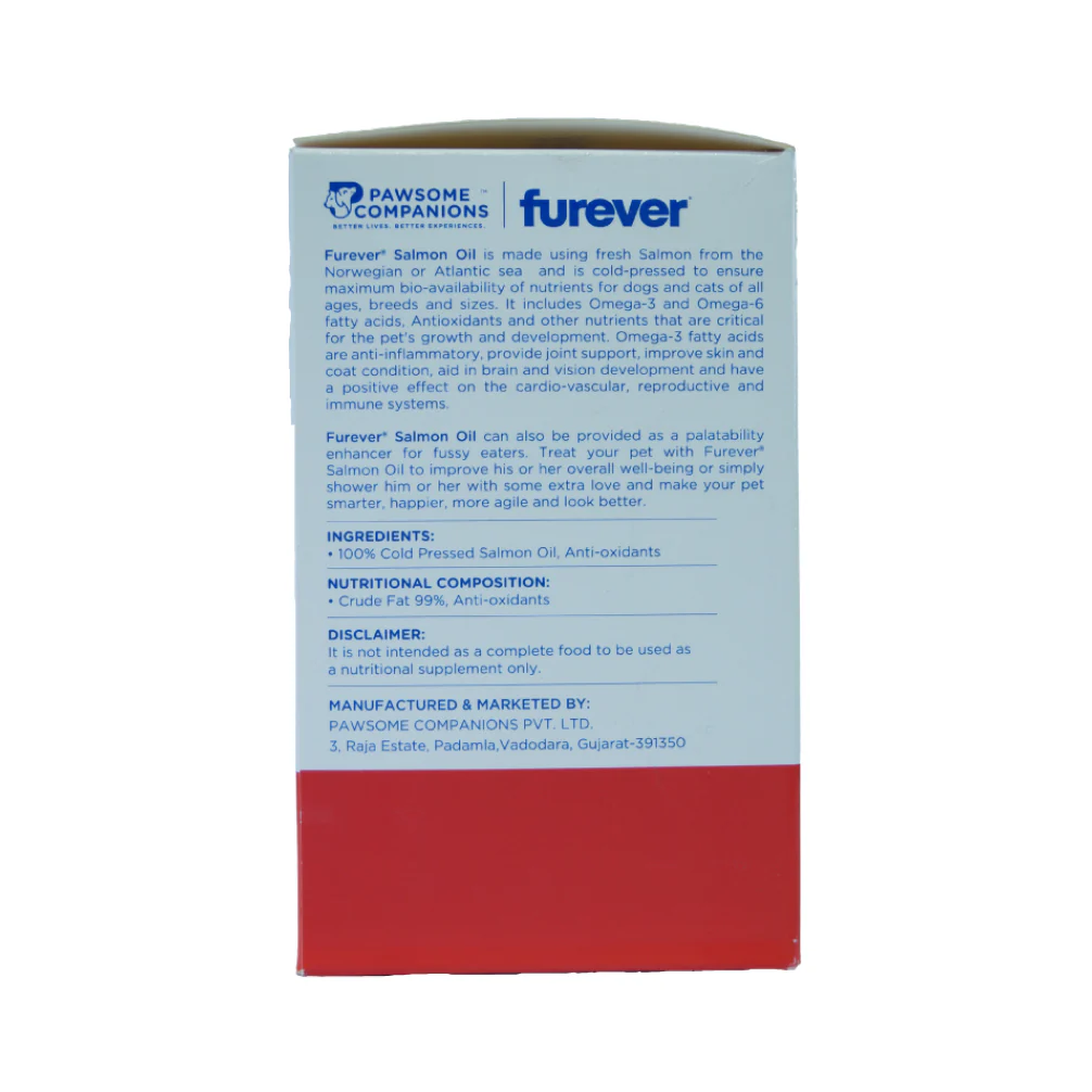 Pawsome Companion Furever Salmon Oil for Dogs & Cats 500ml - Image 8