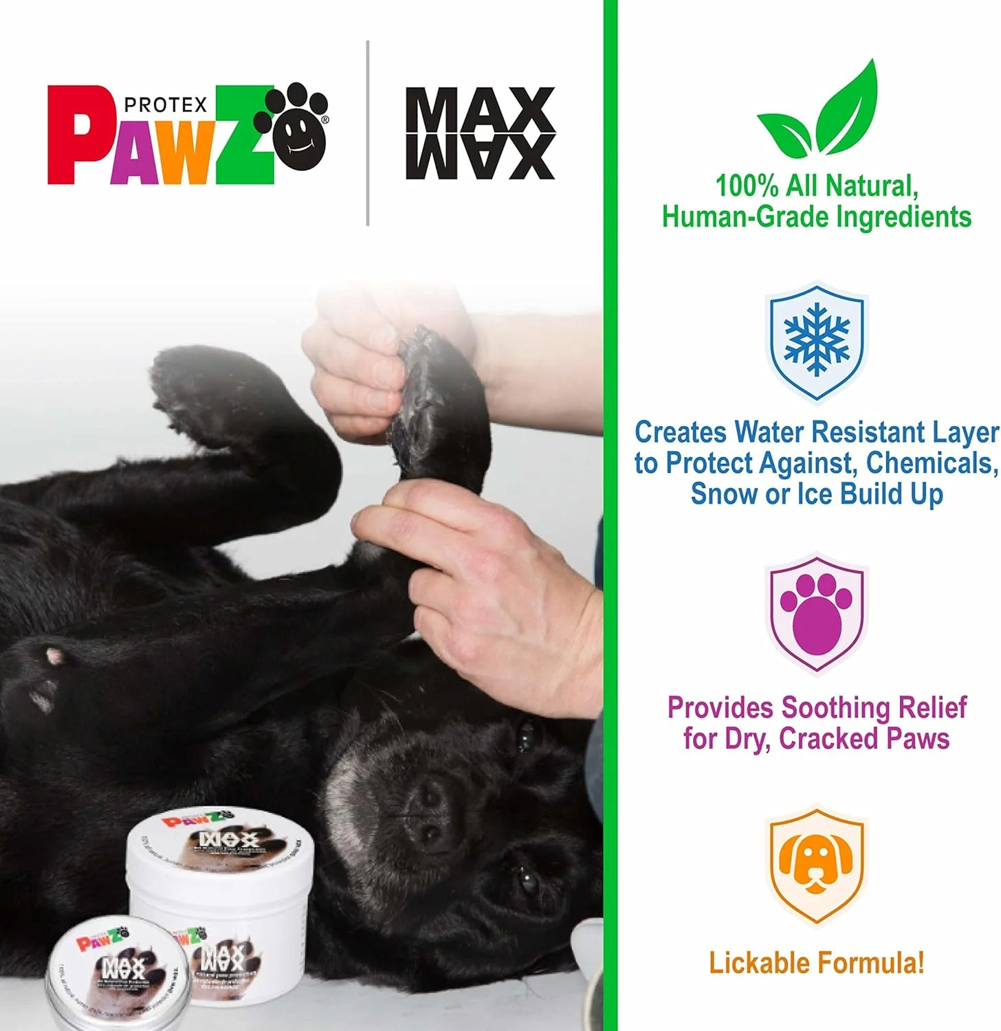 PawZ MaxWax Paw Balm for Dogs (White) - Image 4
