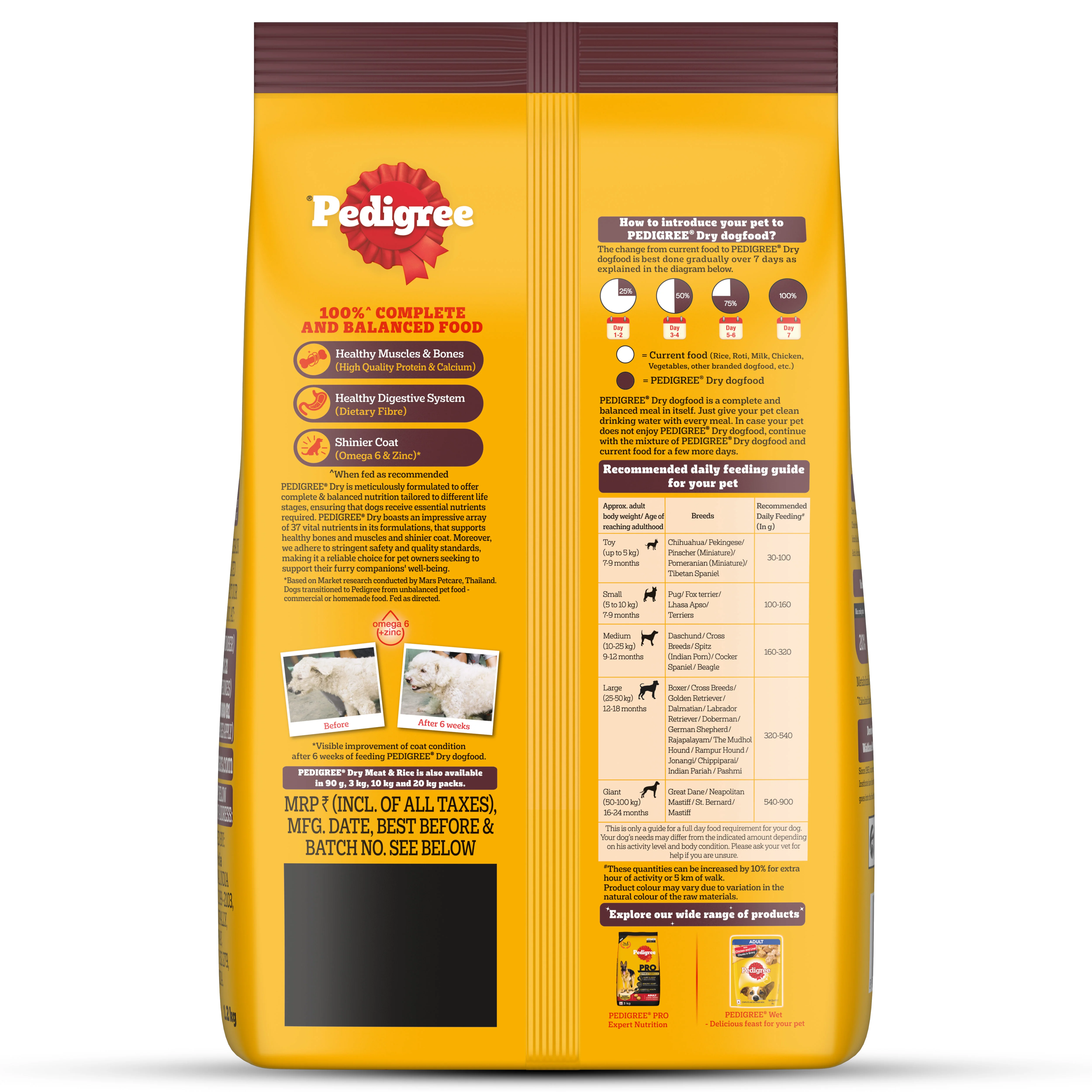 Pedigree Meat & Rice Adult Dog Dry Food - Image 16