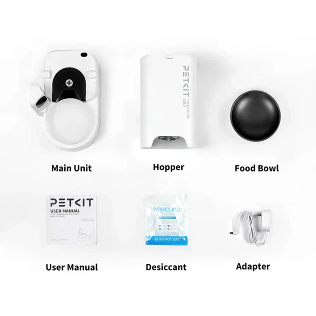 Pedigree Chicken and Milk Dry Food & Petkit YumShare Solo Automatic 2.4G WiFi Food Dispenser with HD Camera Dog Puppy Combo - Image 22