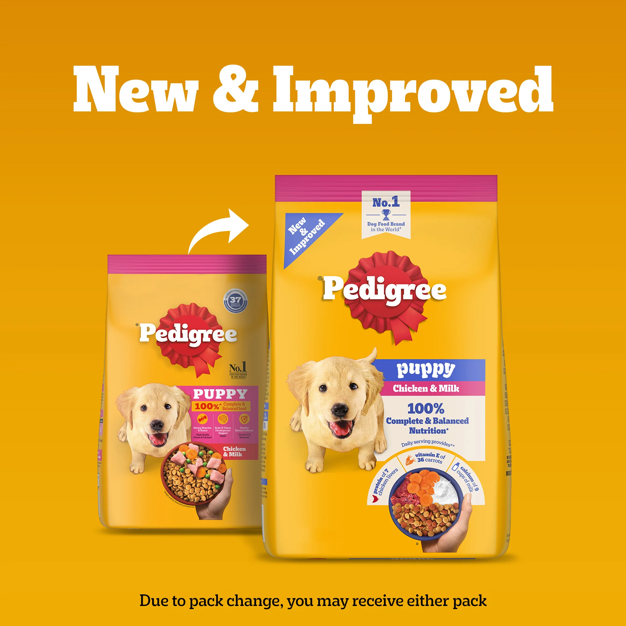Pedigree Chicken and Milk Puppy Dog Dry Food - Image 2